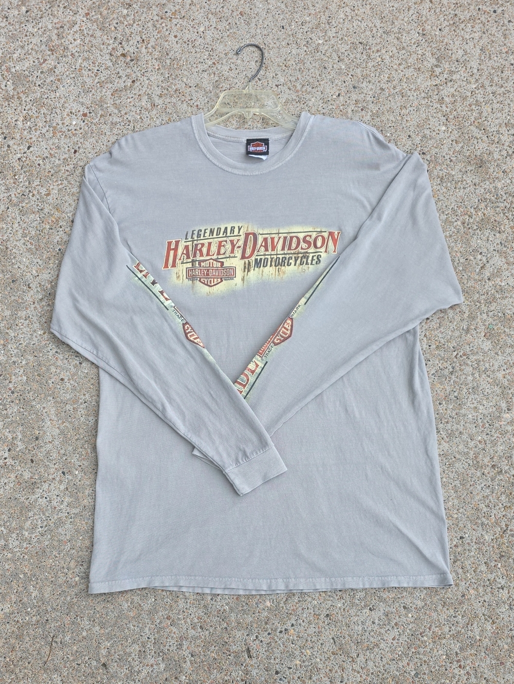 Harley Davidson Deadwood South Dakota Long Sleeve Graphic T-Shirt Size XL